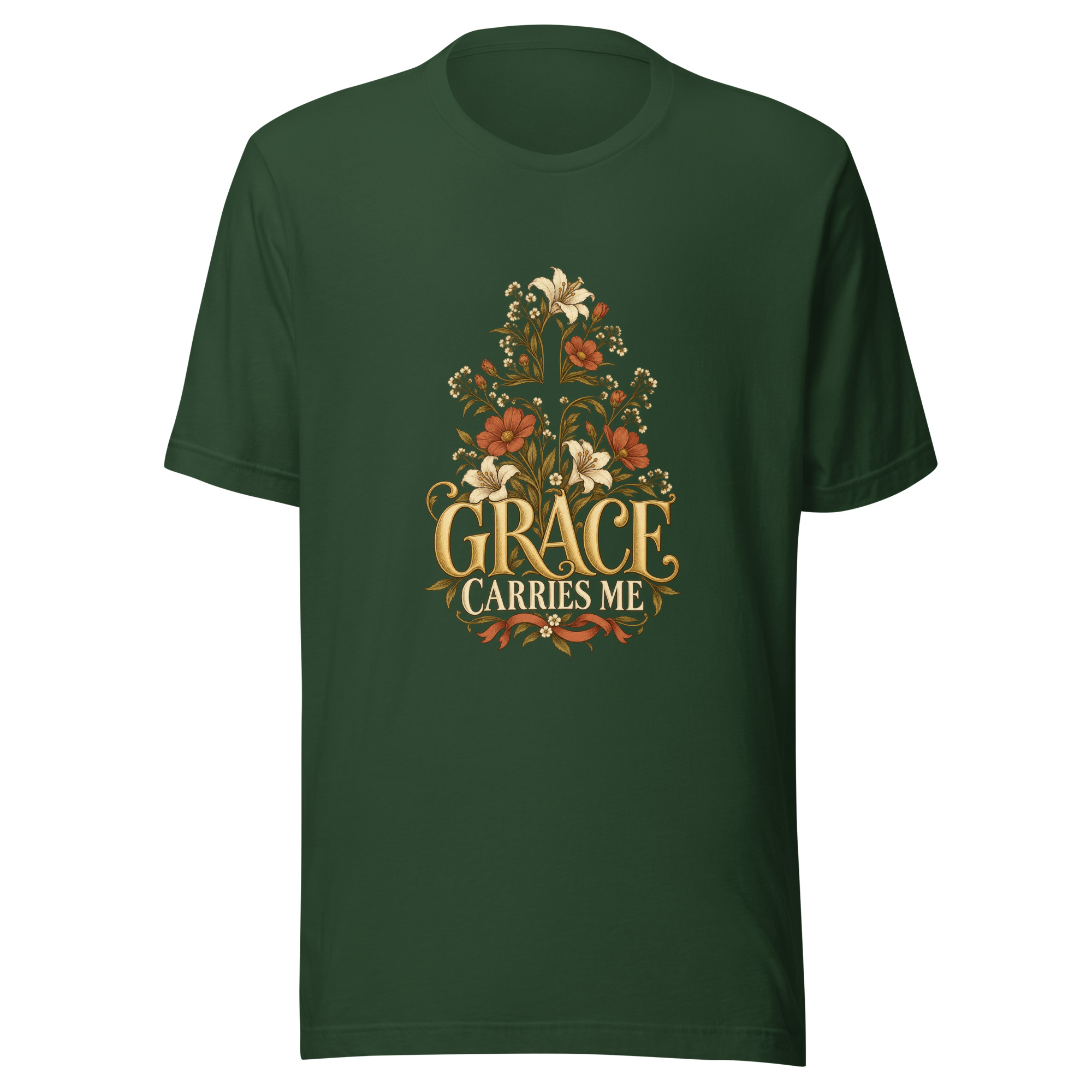 Grace Carries Me Faith T-Shirt - Image 3