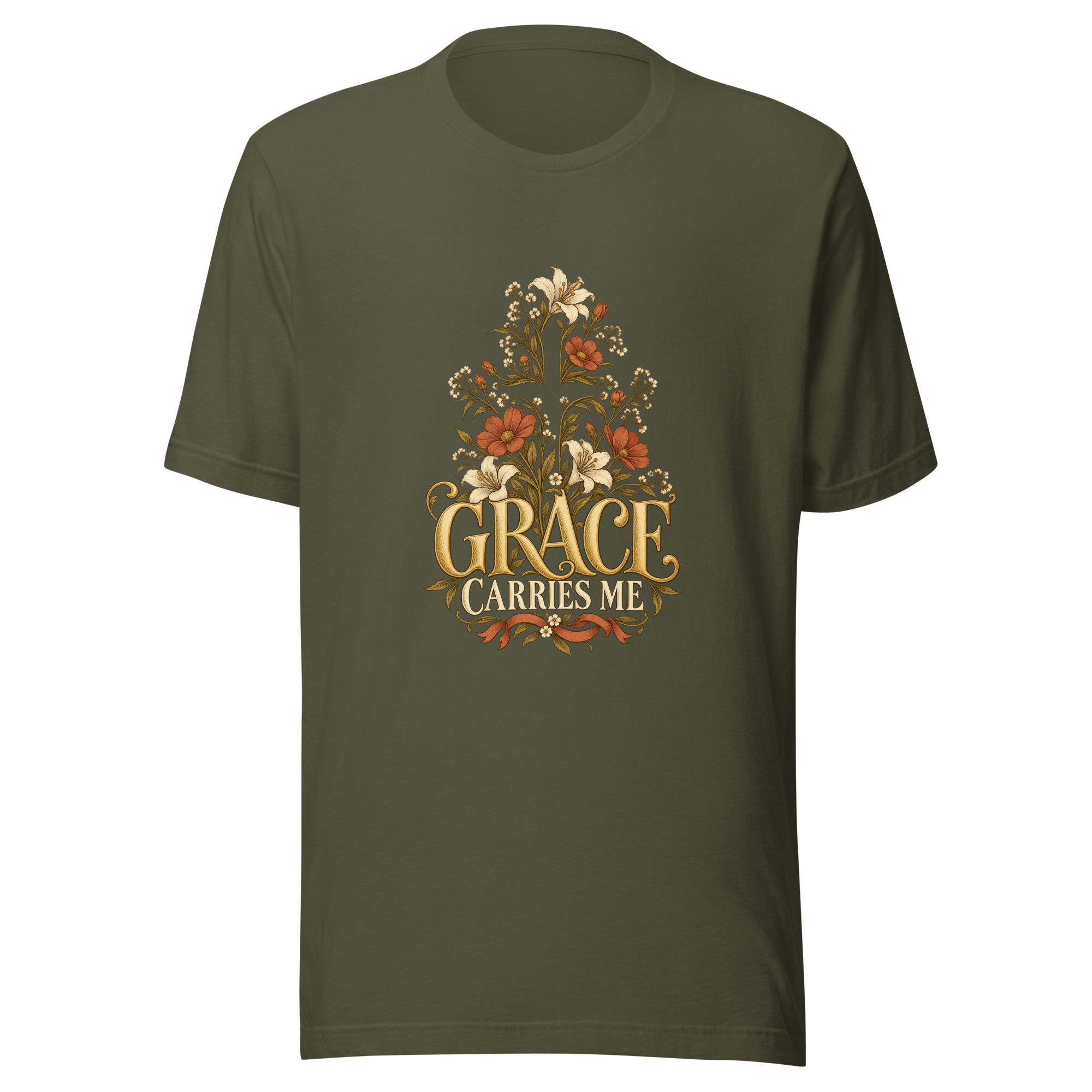 Grace Carries Me Faith T-Shirt - Image 5