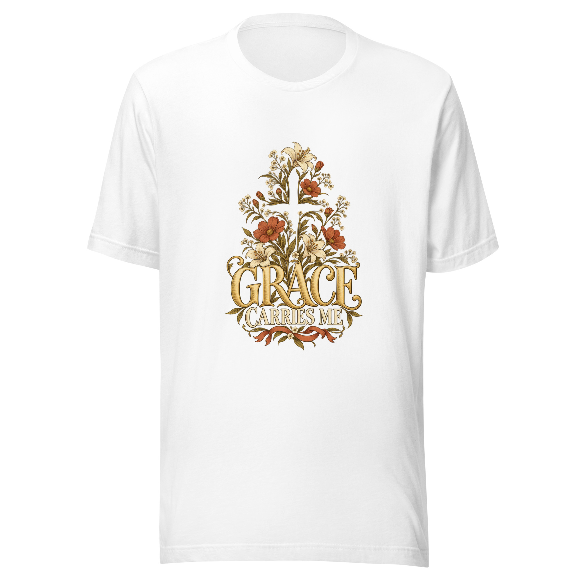 Grace Carries Me Faith T-Shirt - Image 6